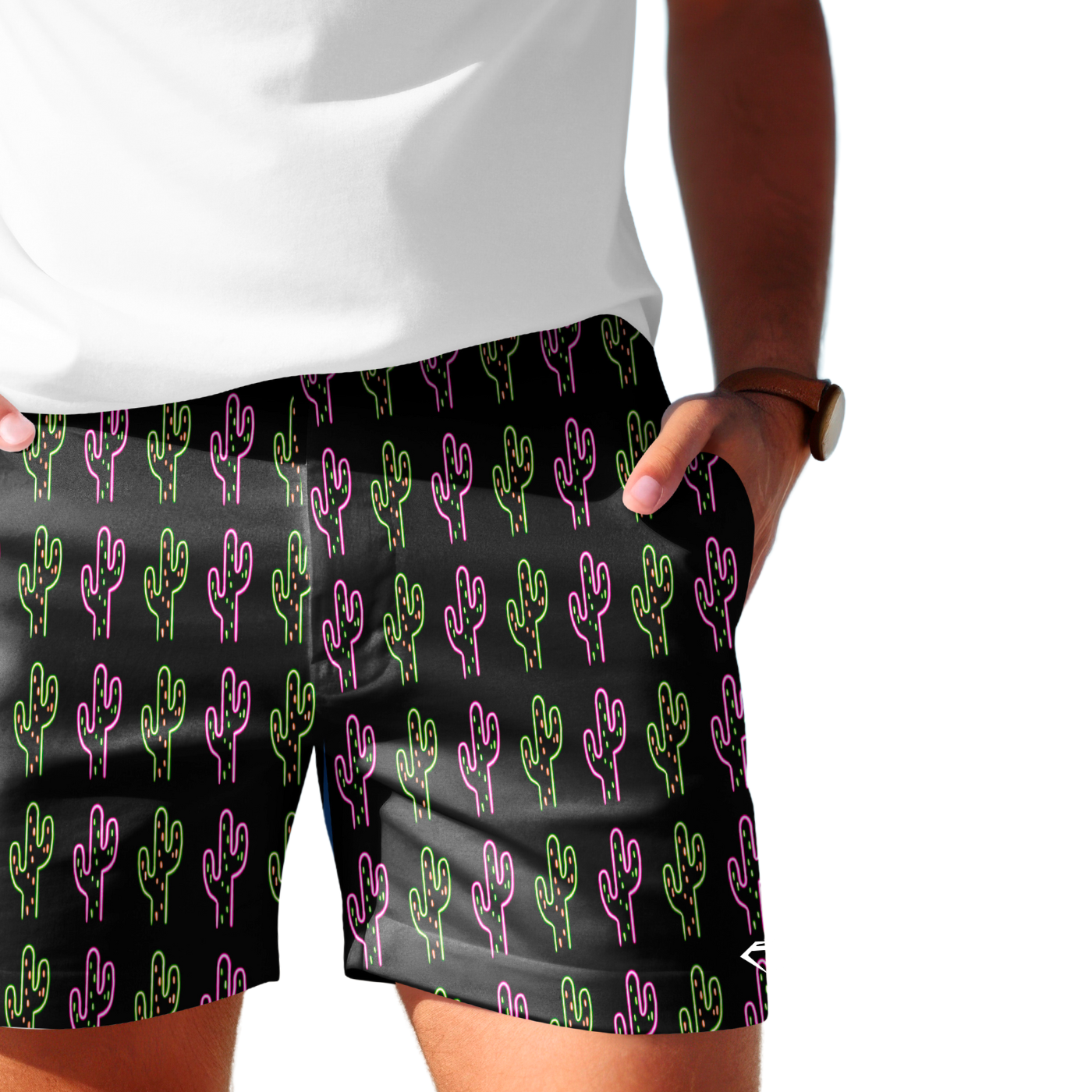 Men's Dri-Fit Performance Shorts | "Neon Cactus"